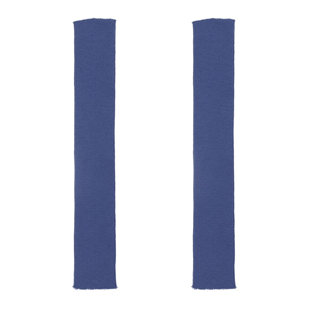 2pcs 40x6cm Elastic Cuffs Ribbed Trims Cotton Fabric Knit Stretch Band Dark Blue