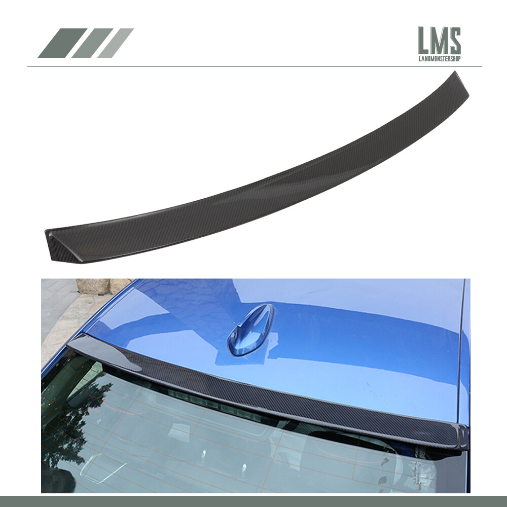 Fits 2012-2018 BMW F30 F80 3-Series Sedan Real Carbon Fiber Roof Spoiler Wing