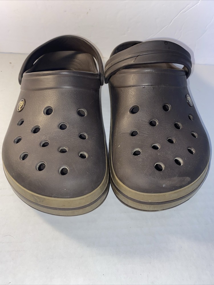Crocs Classic Brown Slip-On Clogs Sandals Adult Men's Size 8/ Womans Size 10