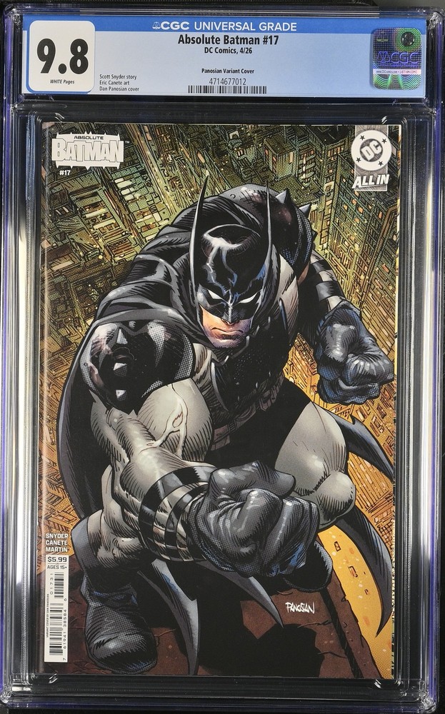 Absolute Batman 17 CGC 9.8 Panosian Variant Cover