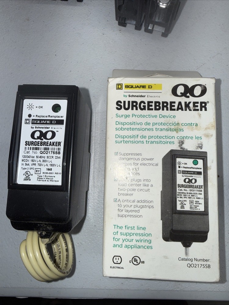Square D QO2175SB Surgebreaker, Surge Protection Device