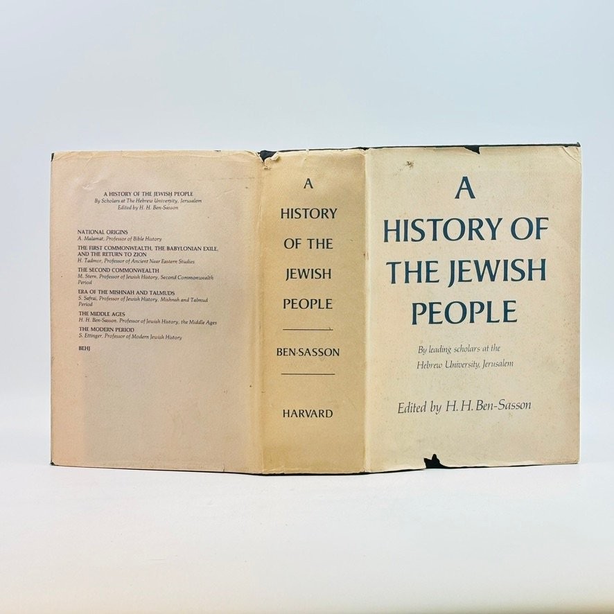 A History of the Jewish People HH Ben-Sasson 1976 Hardcover Dust Jacket