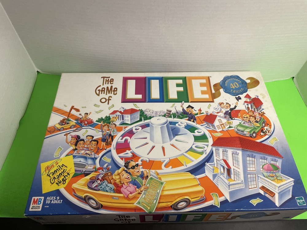 The Game of Life 40th Anniversary Board Game Milton Bradley 1999 Family