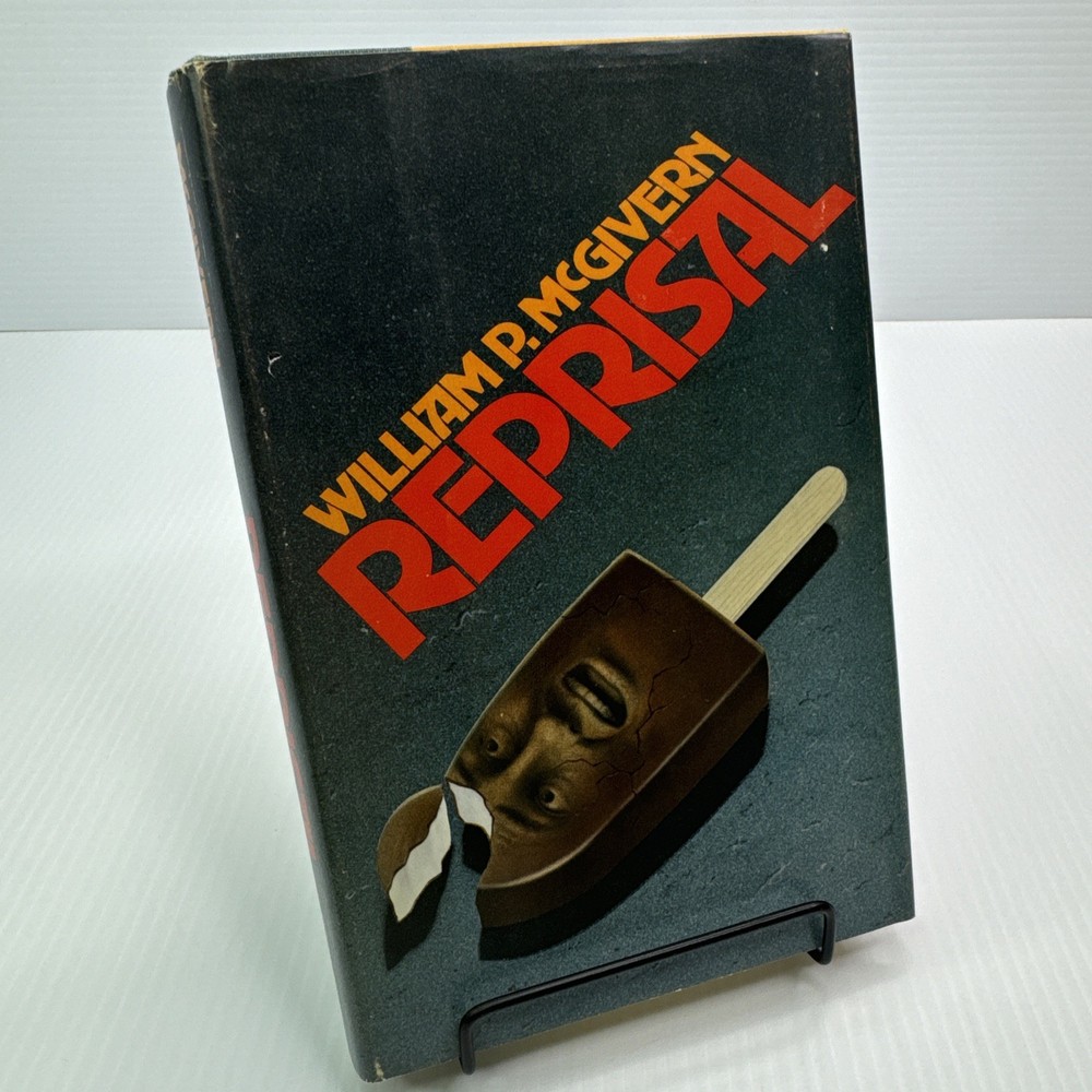 Reprisal William P. McGivern 1973 HC Thriller Novel Man is Ice Cream Cover Art