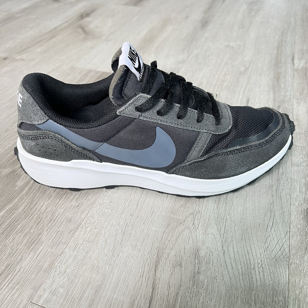 Nike WAFFLE NAV Men's 7.5  Black Off White FJ4195-001 Running Sneakers Shoes