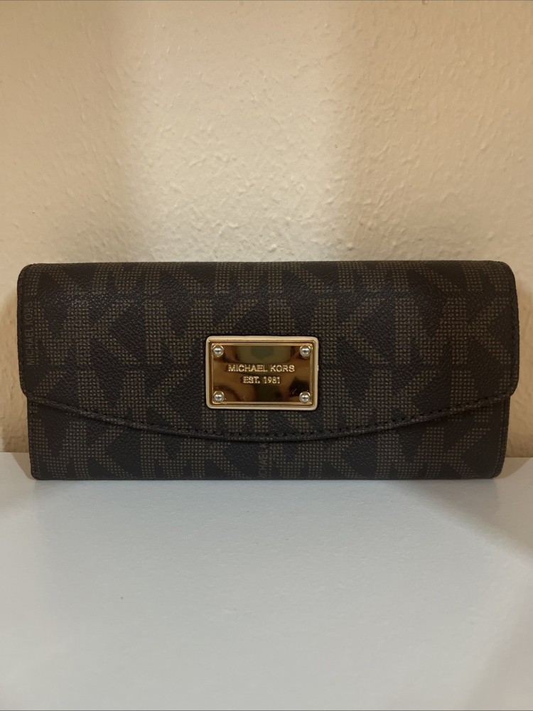 Michael Kors Wallet Brown Leather
