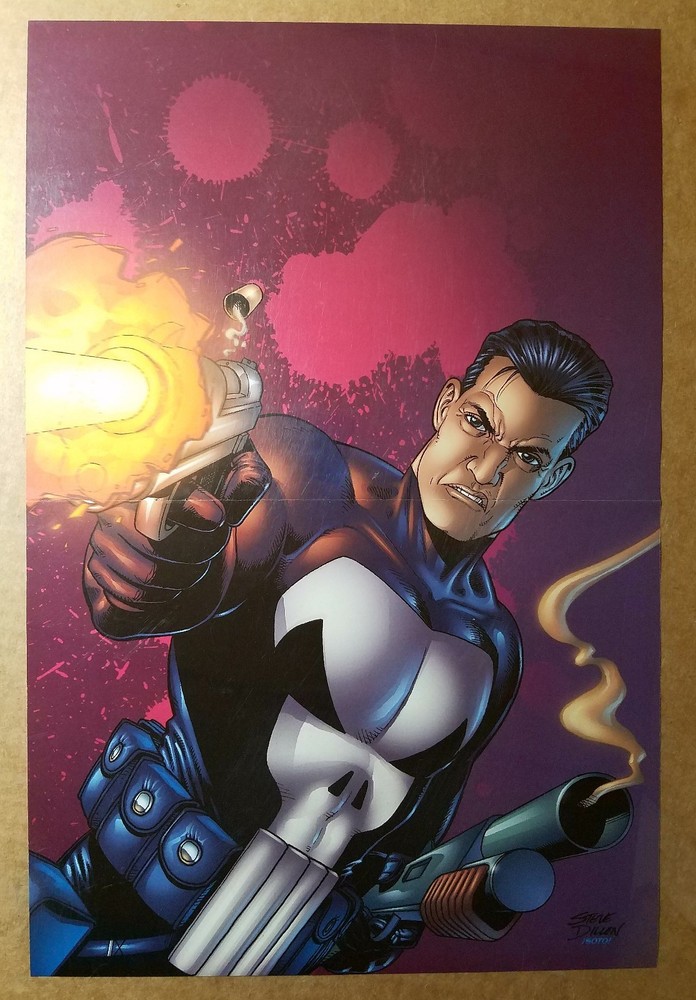 Steve Dillon's Punisher Marvel Comics Art Poster
