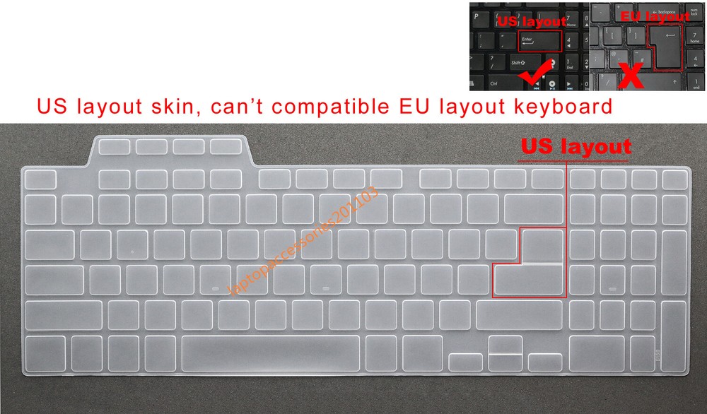 High-Quality Keyboard Skin Cover Compatible with Asus TUF FX507 FX507ZM FX517 FA507 FX707 FX707ZM FA707 Models – Durable and Protective
