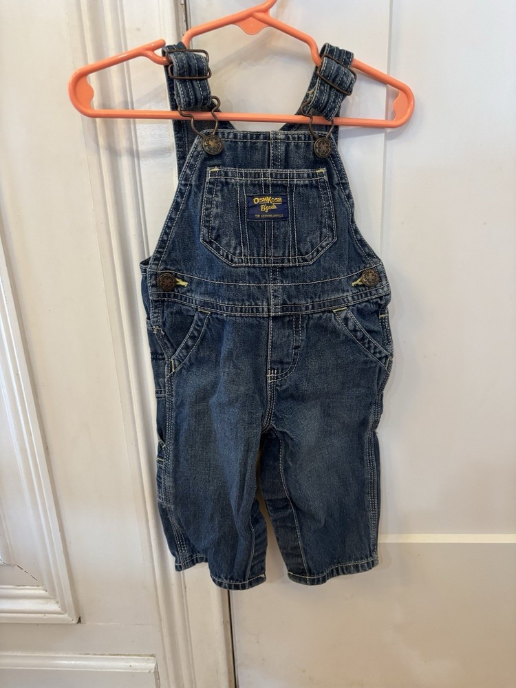 Infant Boy’s Overalls Size 6M Oshkosh Blue Denim