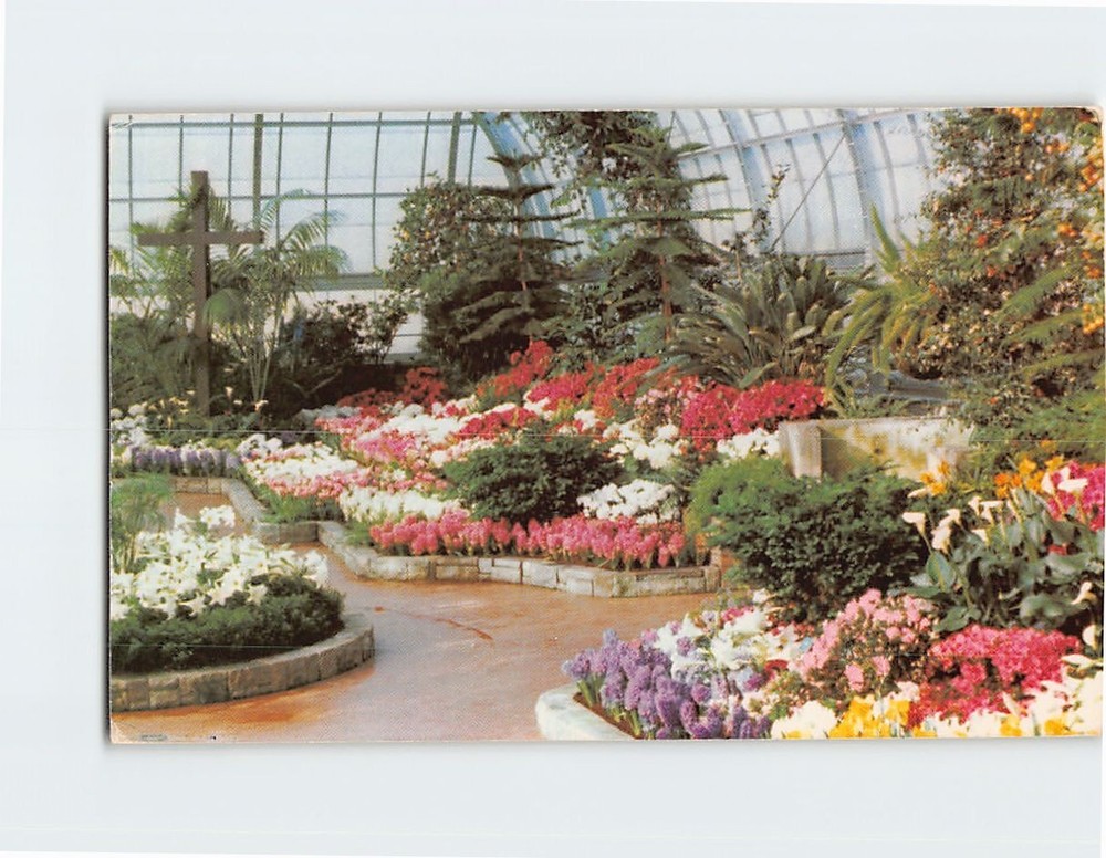 Postcard Easter Display Krohn Conservatory Eden Park Cincinnati Ohio