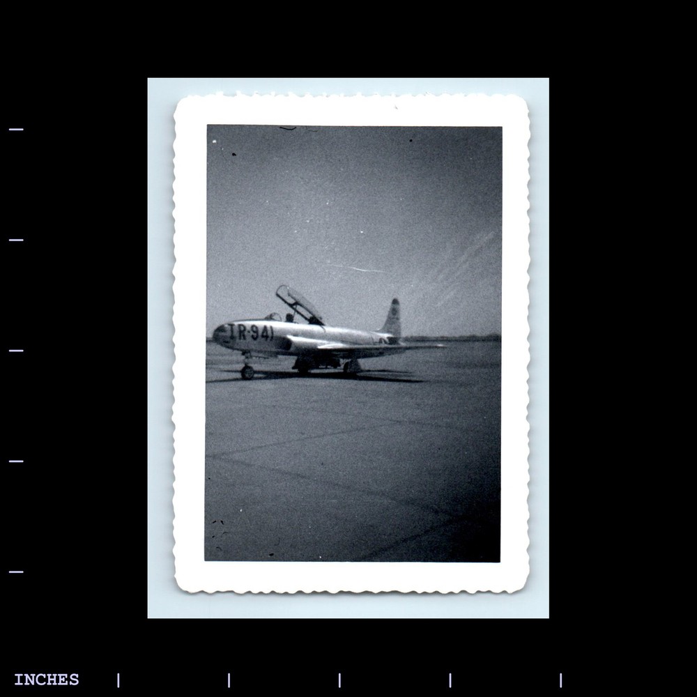 Old Vintage Photo AIR FORCE PLANE AIRPLANE FIGHTER JET LOCKHEED T-33 TRAINER