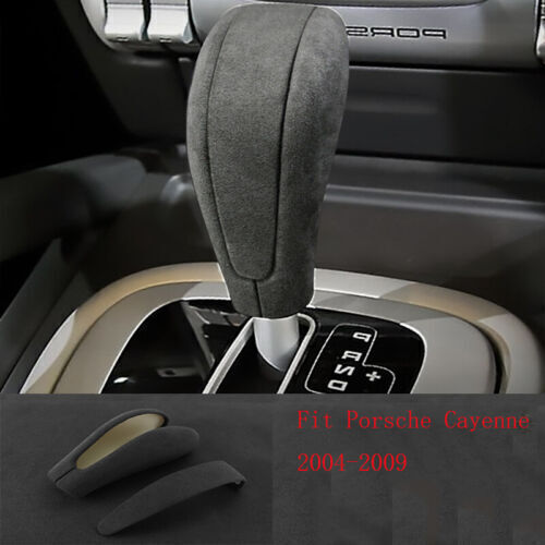 Porsche Cayenne 04-09 Gray Alcantara Gear Shift Knob Cover Trim