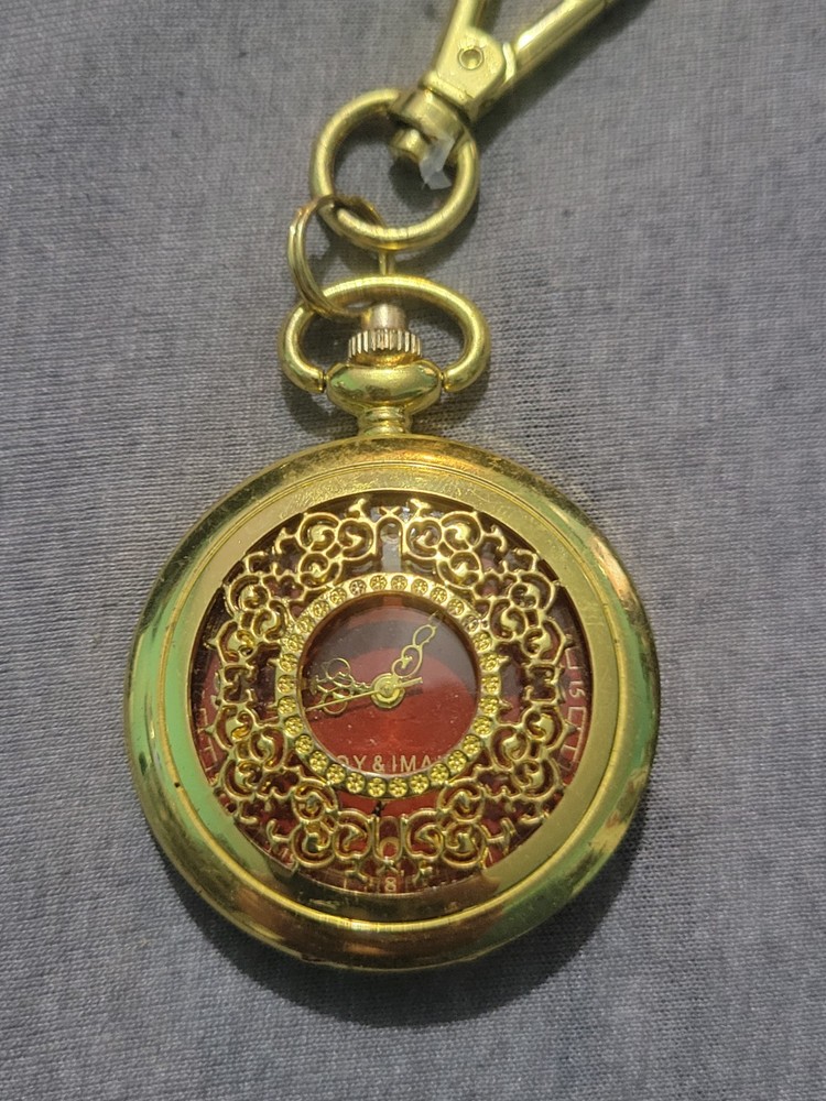 Joy & Iman Vintage Pocket Watch with Fresh Battery  