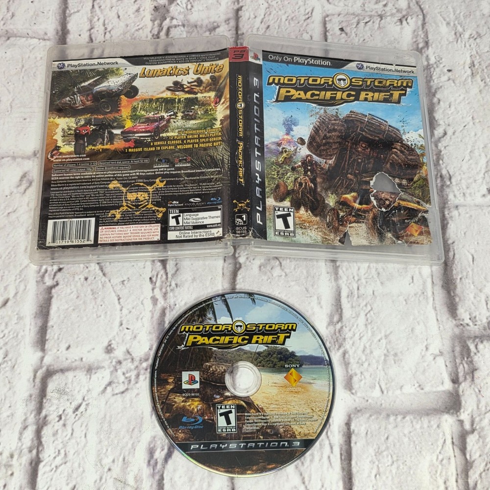 MotorStorm Pacific Rift Sony PlayStation 3 Video Game 2008 PS3 TESTED