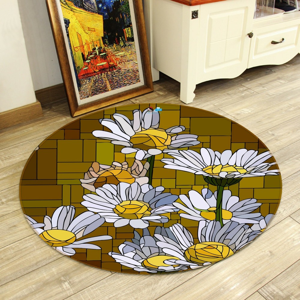3D Art Sunflower Flower NAO1041 Game Rug Mat Elegant Photo Carpet Mat Fay