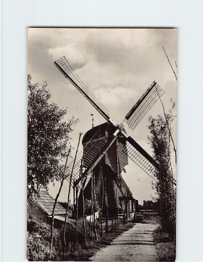 Postcard Wipwatermolen te Tienhoven Windmill in Utrecht Netherlands