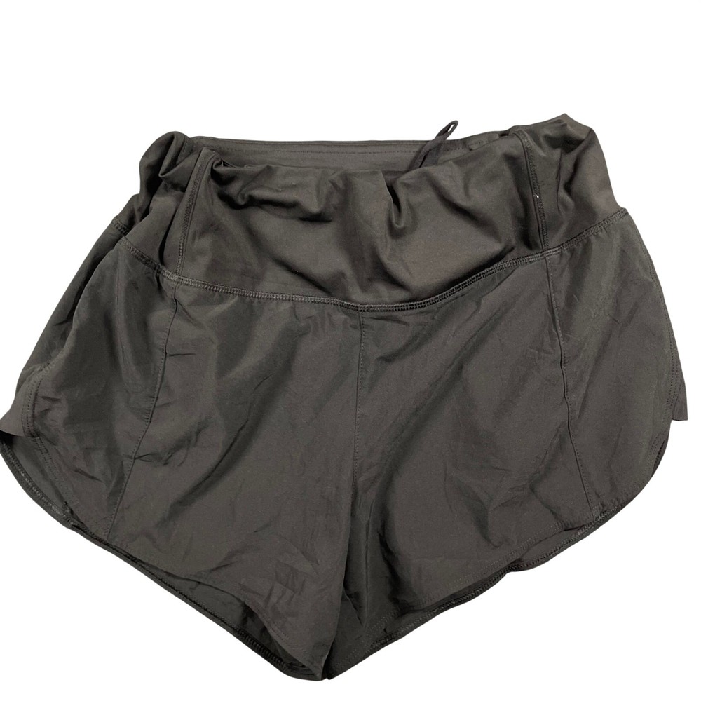 Athleta Running Free Short 3.5 Black Athletic Shorts Women's XS Zipper Pocket