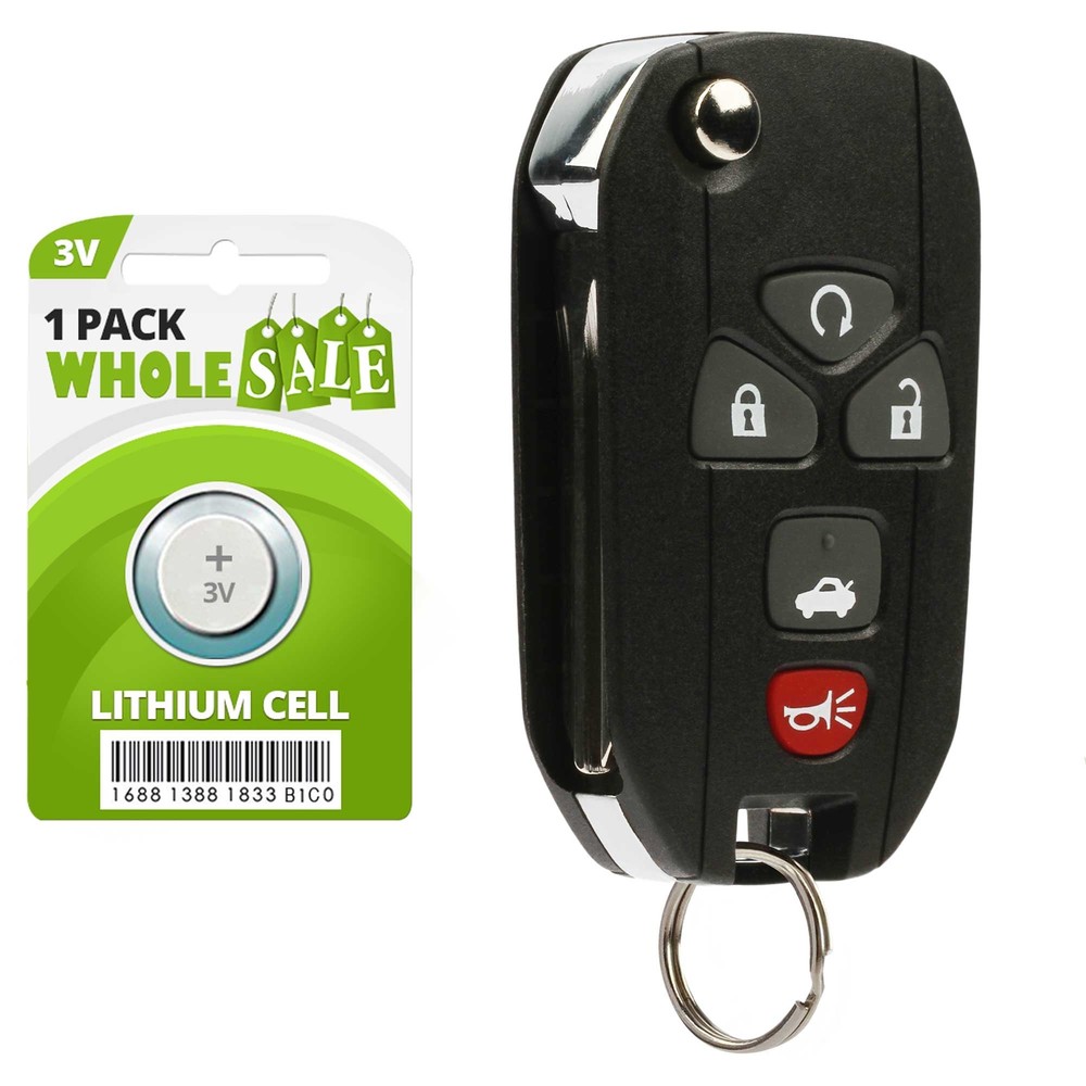 Replacement For 2006 2007 2008 2009 2010 2011 Buick Lucerne Flip Key Fob Remote
