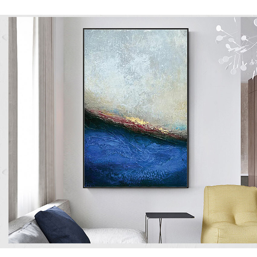 Modern Abstract Art Hanging Poster Handmade Acrylic Canvas Oil Painting Wall