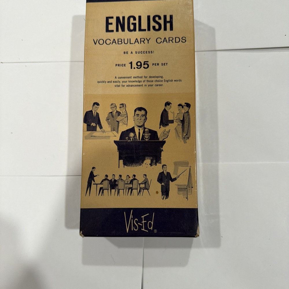 Visual Education Association Vis-Ed English Vocabulary Flashcards Good. Used.