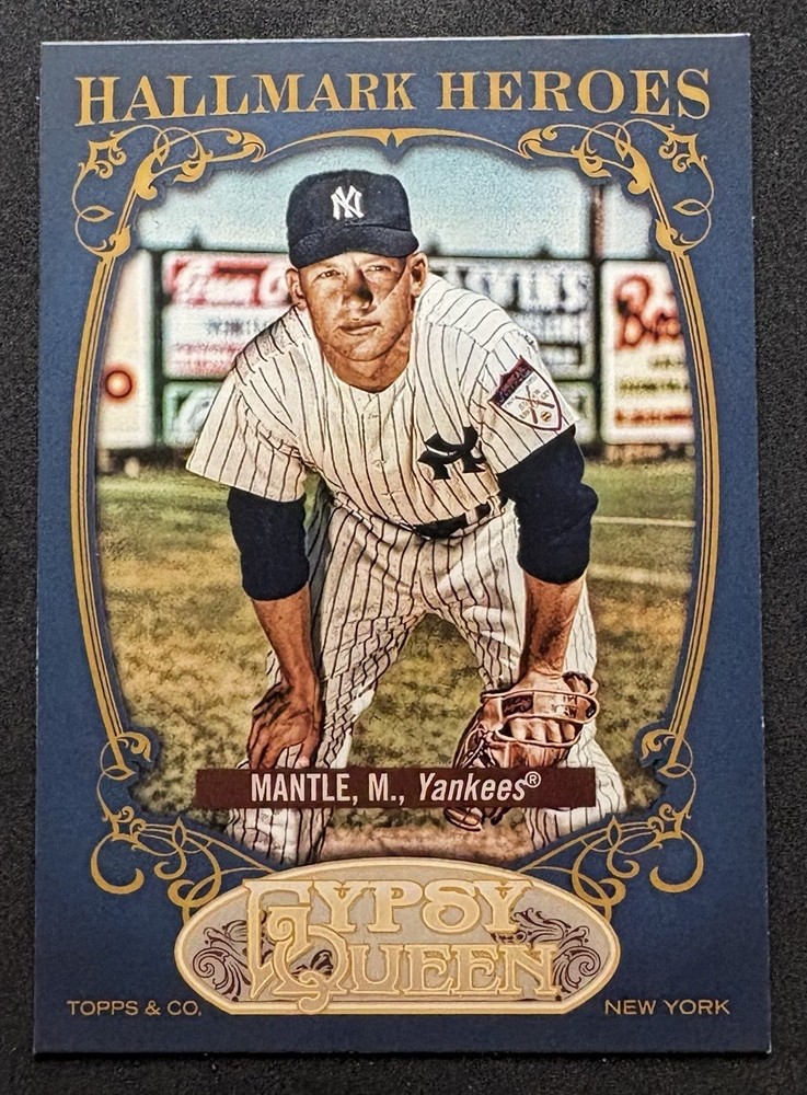 2012 Topps Gypsy Queen Mickey Mantle Hallmark Heroes HH-MM Yankees