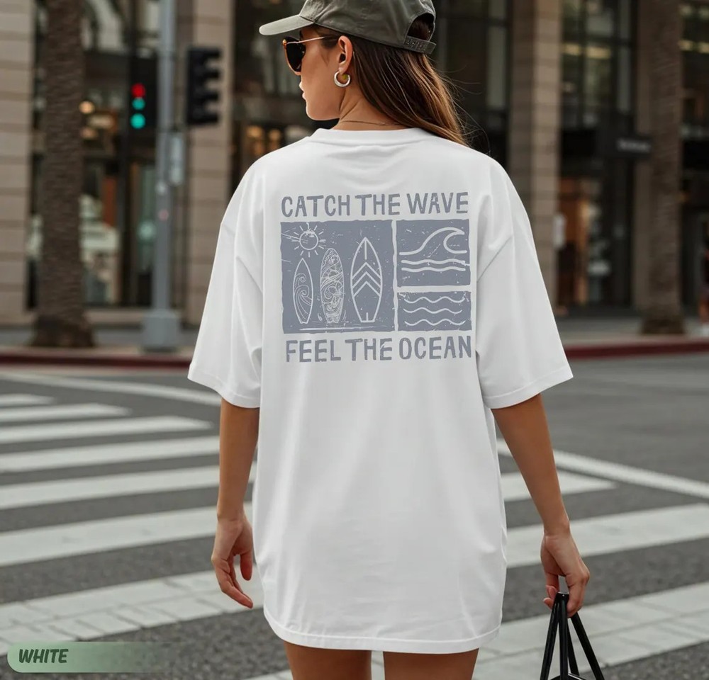 Comfort Colors Surf Shirt: Coastal Retro Beach Tee