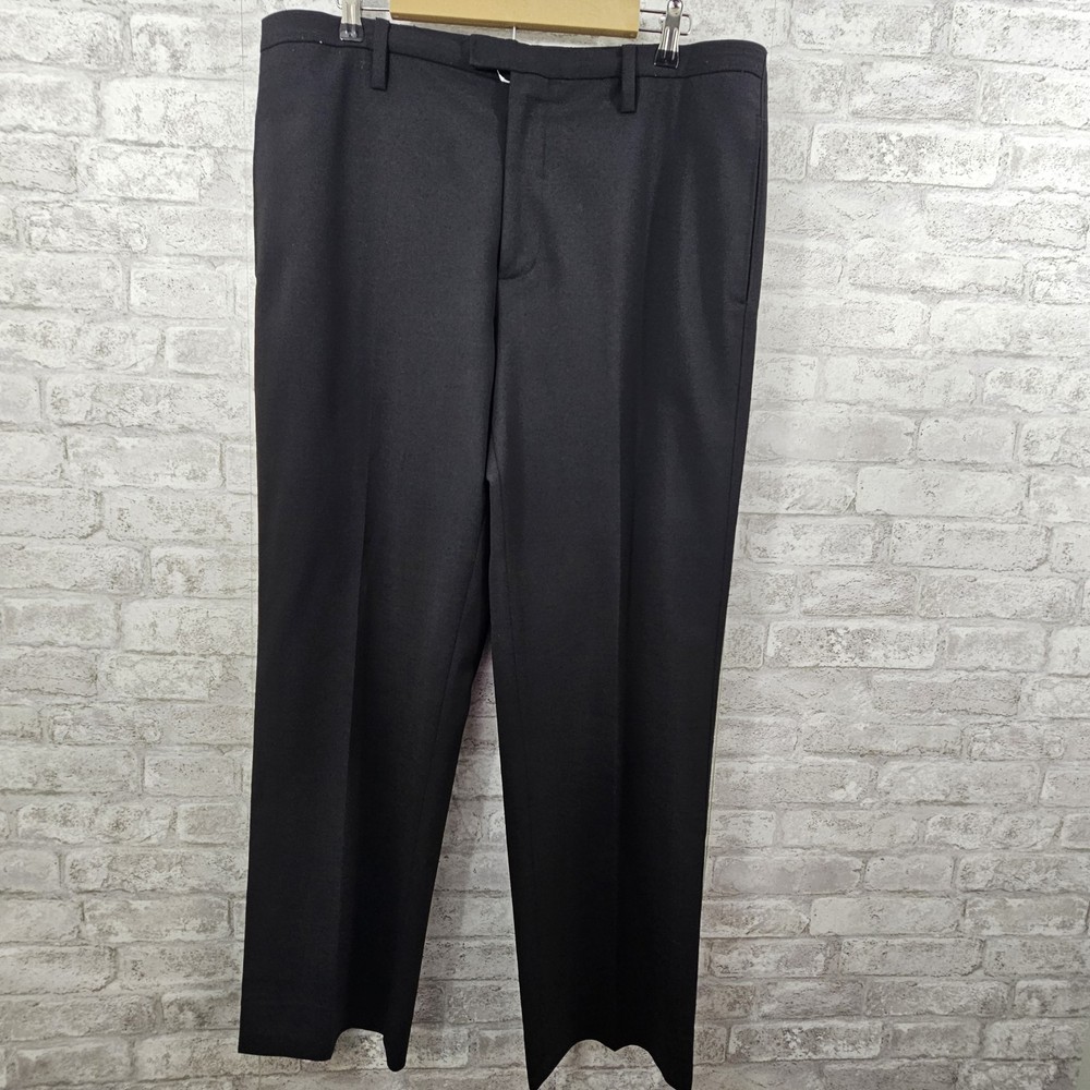 Armani Exchange Mens Slim Fit Wool Suit Pants Black Size 40