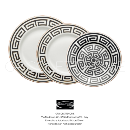 Richard Ginori - Labirinto Nero - Plates 36 Pieces For 12 People - Retailer