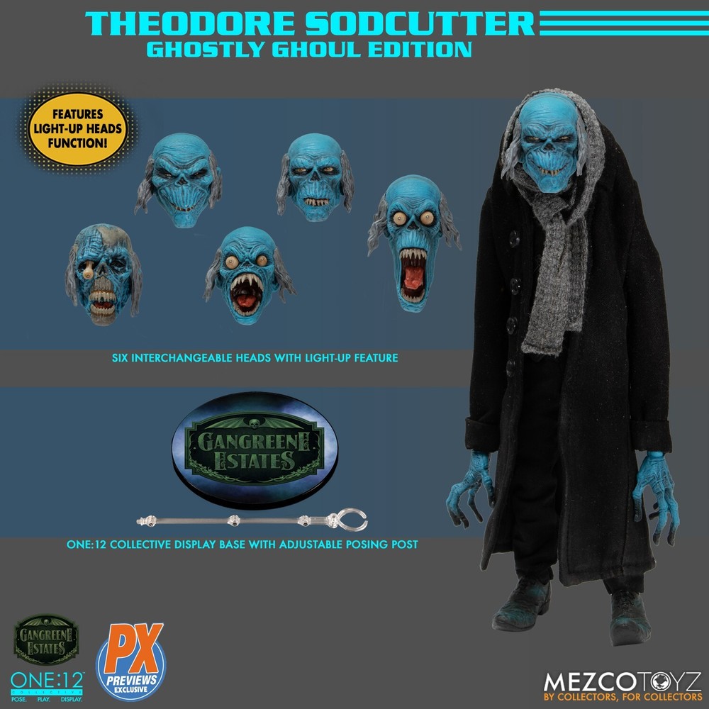 Mezco One:12 Collective Theodore Sodcutter Ghostly Ghoul Action Figure No Comic Insert