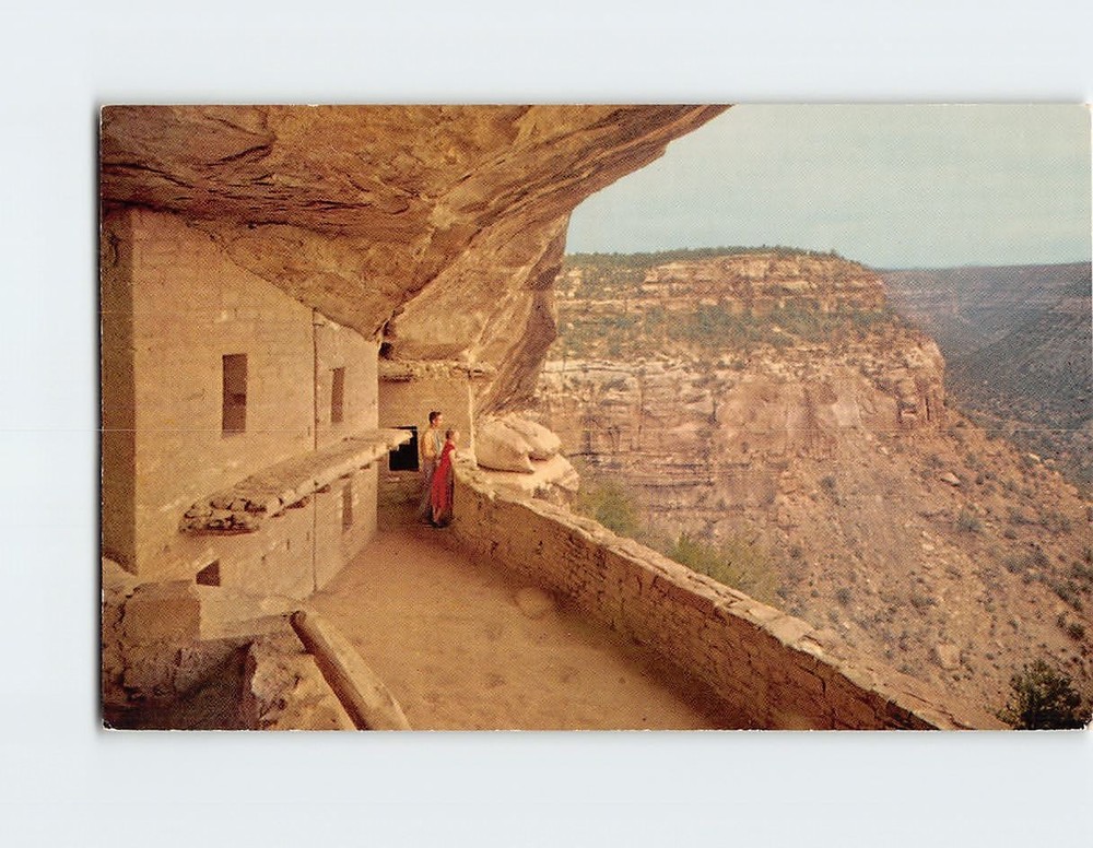 Postcard Balcony House Ruin Mesa Verde National Park Colorado USA