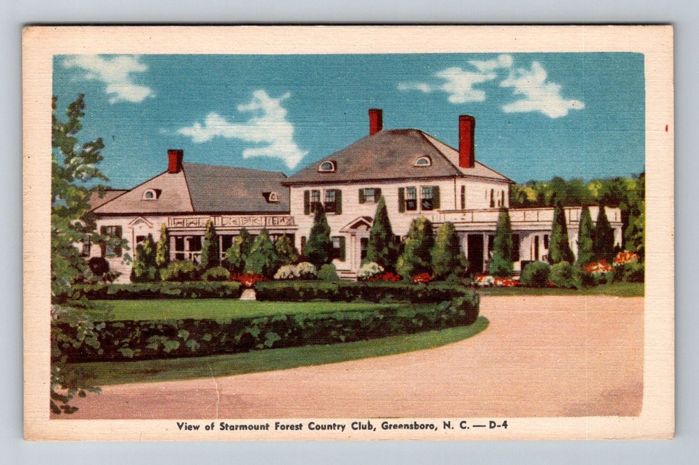 Greensboro, NC-North Carolina, Starmount Forest Country Club Vintage Postcard