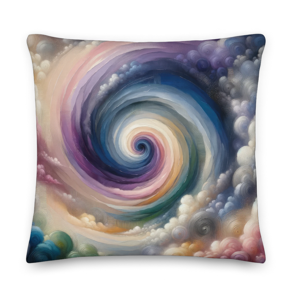 Abstract Art Infinity Pillow for Deep Reflection and Modern Decor-image