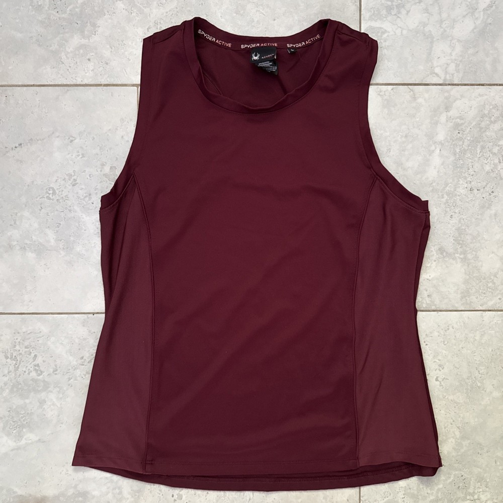 Spyder Active Maroon Womens Sleeveless Top Size L