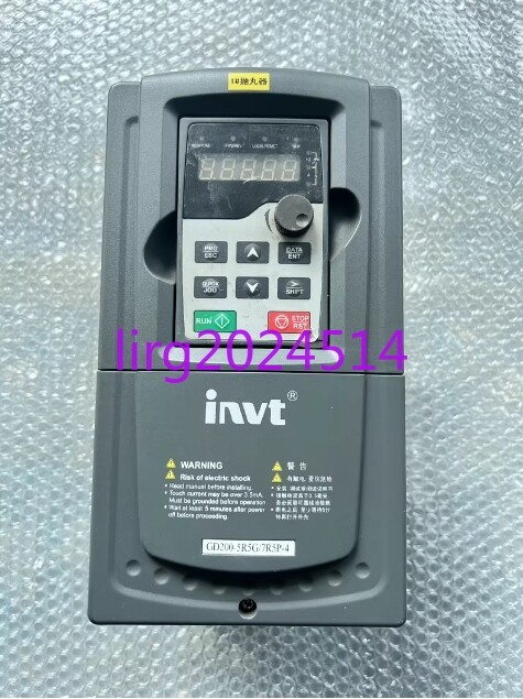 1pc used  INVT  GD200-5R5G/7R5P-4 5.5KW/7.5KW 380V