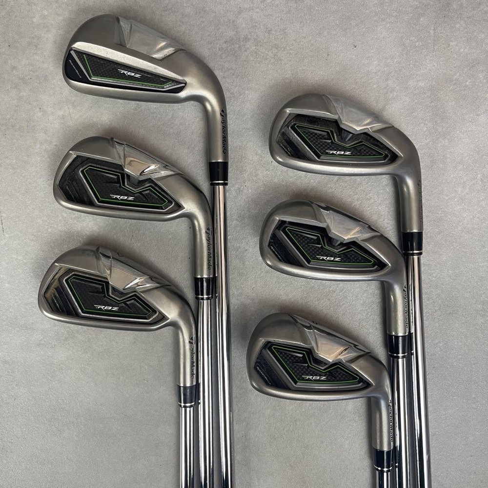 TaylorMade RBZ Iron Set 5-9+PW Right-Handed Used with N.S.Pro 950GH R Flex Shafts