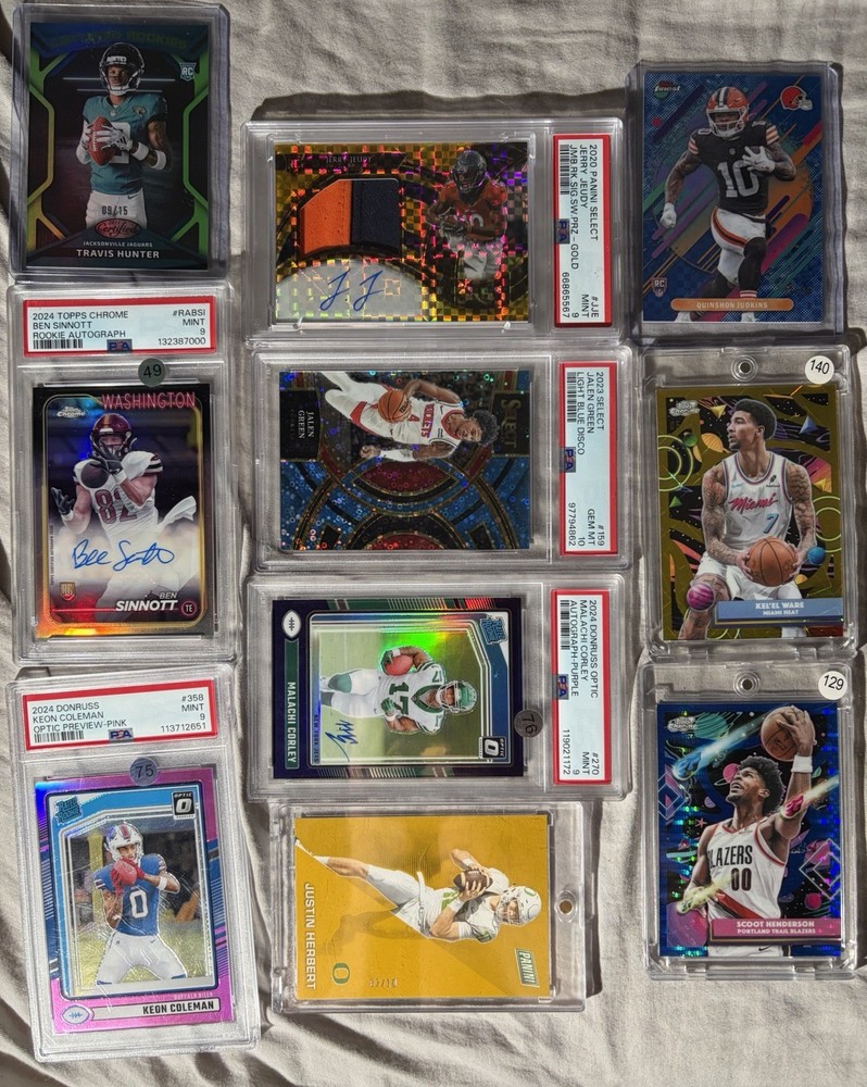 Slabs and numbered lot