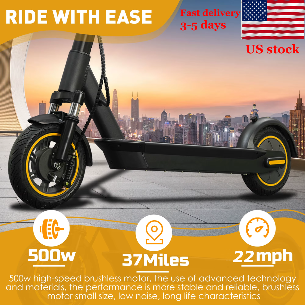 HEZZO Foldable Electric Scooter Adult Urban Commute Fast Speed 22MPH 37Mi G30