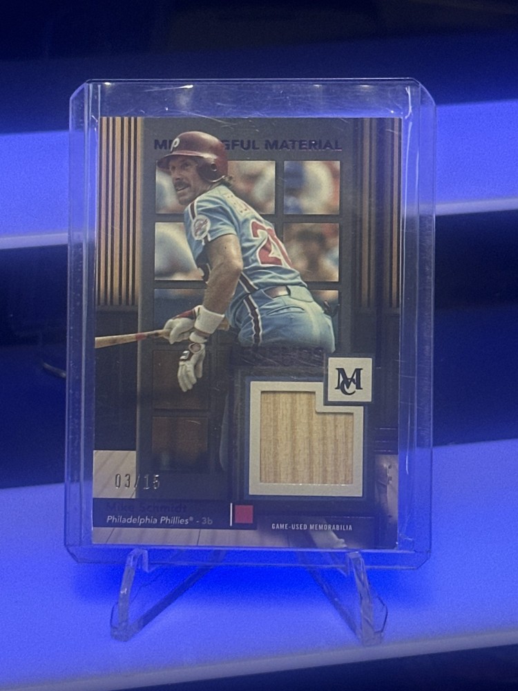 2024 Topps Museum Collection Mike Schmidt Relic #/15 Game-Used Memorabilia Card