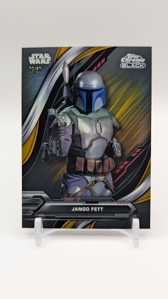 2024 Star Wars Chrome Black Jango Fett Gold #/50