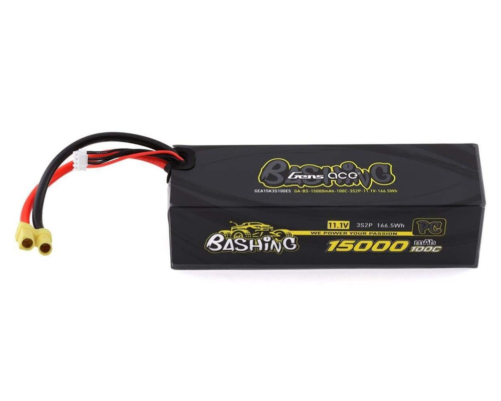 Gens Ace GEA15K3S100E5 Bashing Pro 11.1v 15000mAh 3s 100C LiPo Battery Pack with-image
