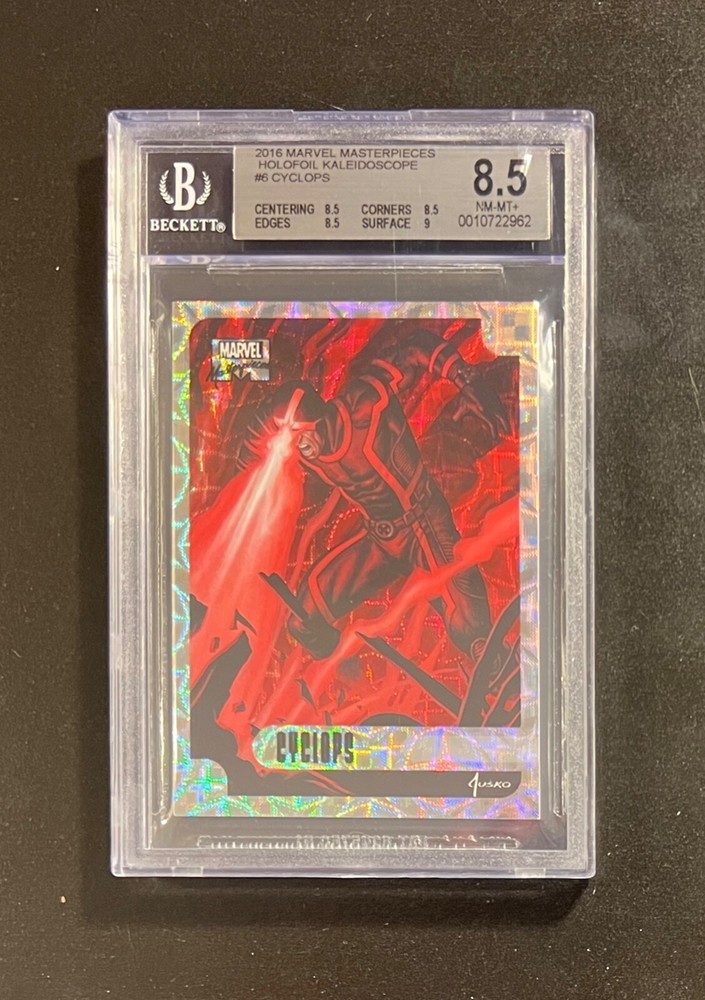 2016 Marvel Masterpieces Kaleidoscope Holofoil Card #6 CYCLOPS BGS 8.5 01/25!!!