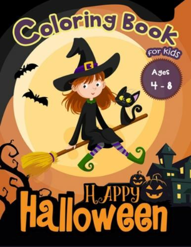 Happy Halloween Coloring Book for Kids Ages 4-8 by Press, Hero, Like New Used...