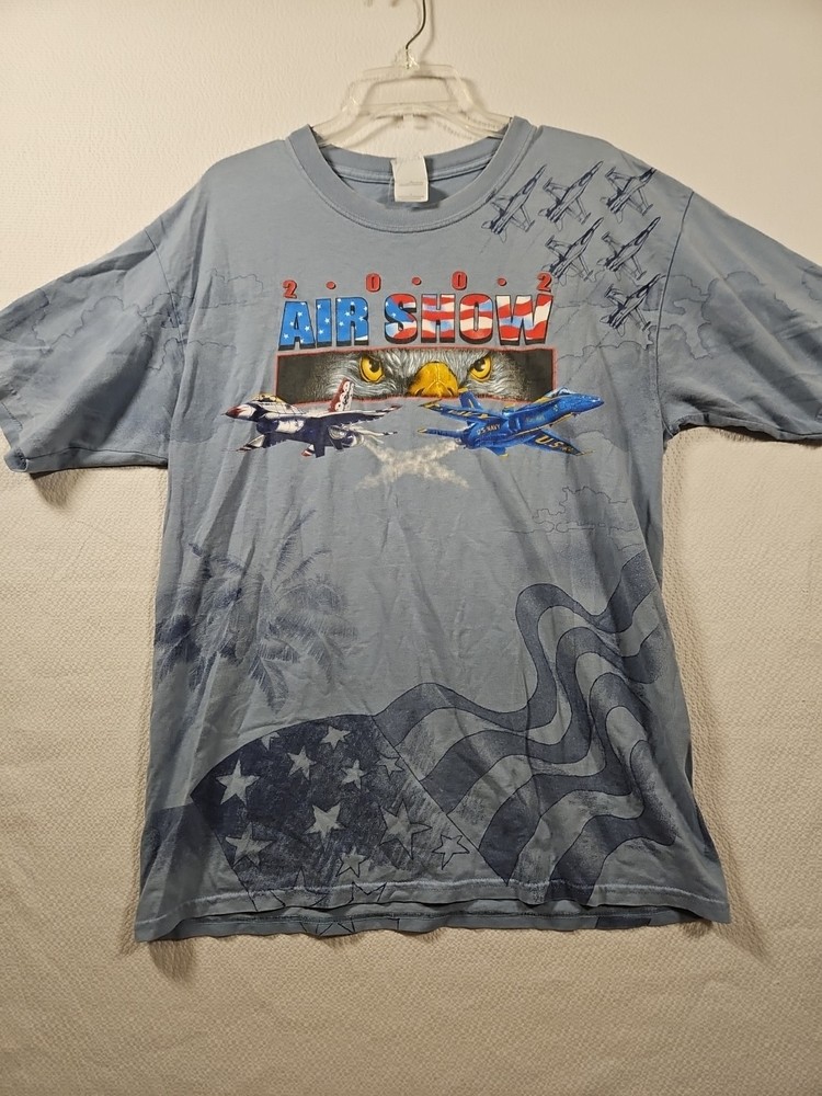 Vintage 2002 Air Show Shirt, Men's Large