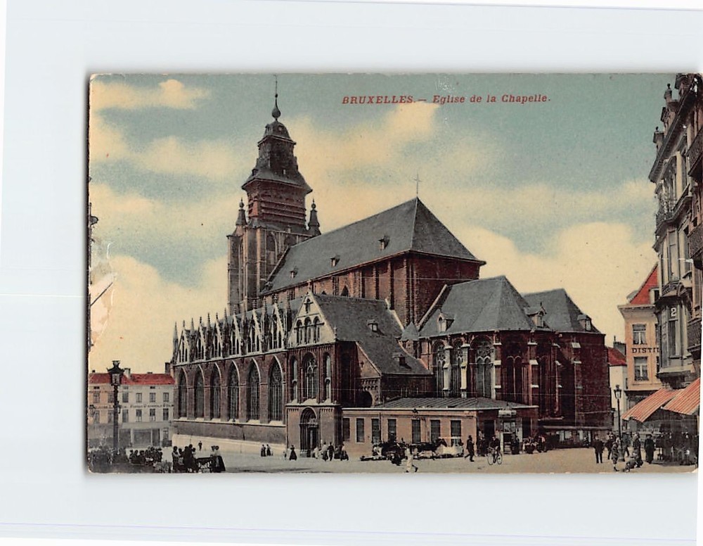 Postcard Église Notre-Dame de la Chapelle Brussels Belgium