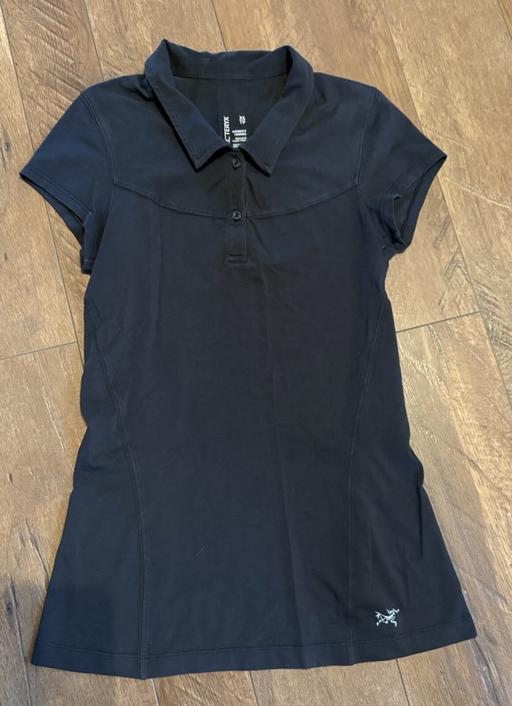 Arcteryx Black Cotton-Blend Shirt for Women in Size XS