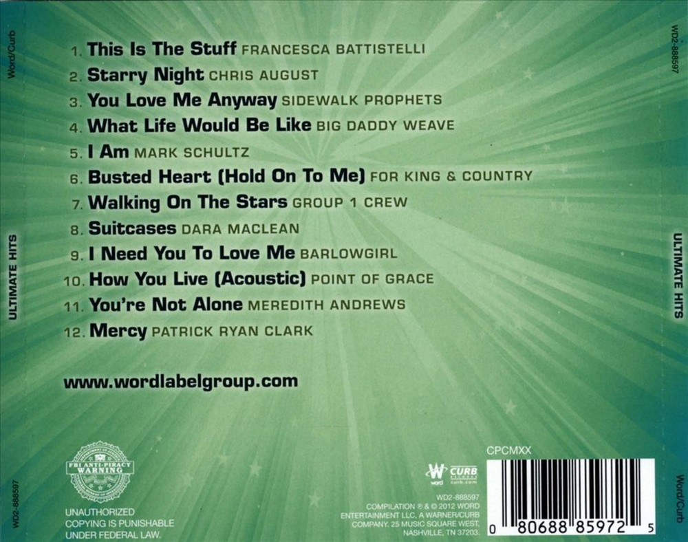 VARIOUS ARTISTS ULTIMATE HITS [WORD] NEW CD