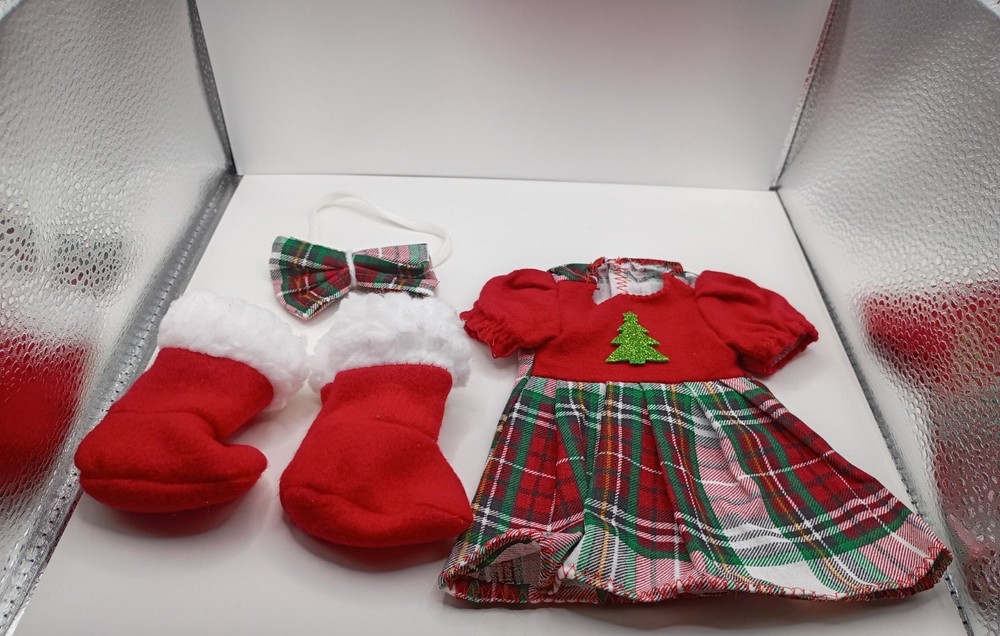 🎄 Handmade Christmas Outfit for Wellie Wishers 14.5