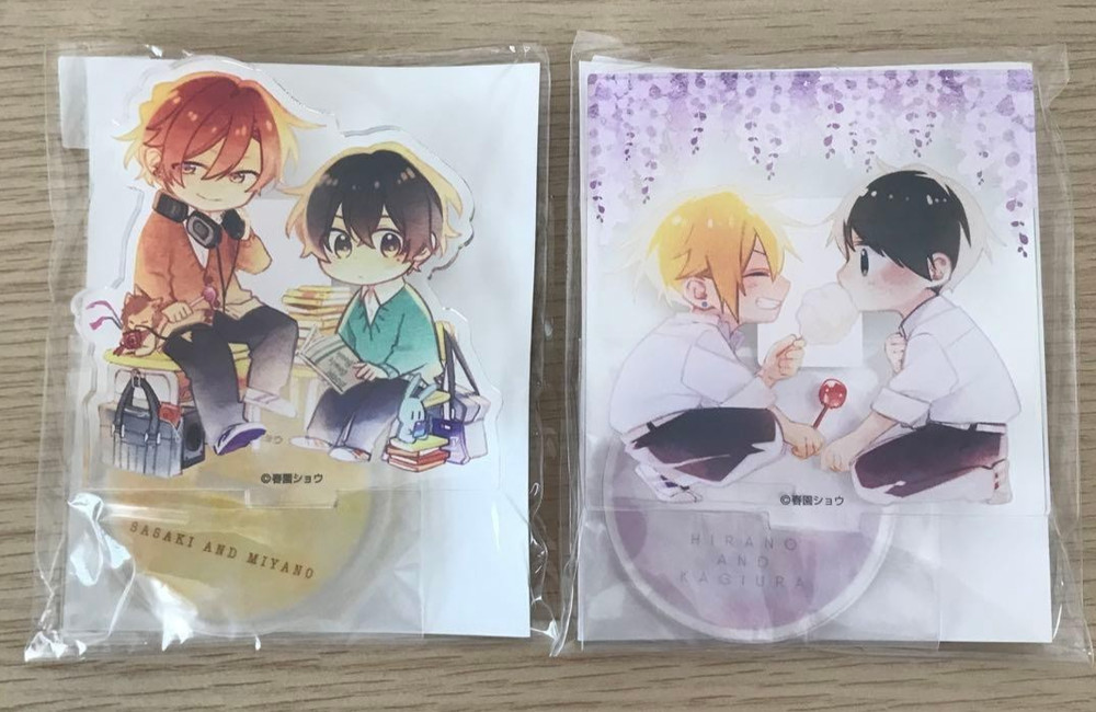 Sasaki and Miyano Animate Limited Hirano Kagiura Acrylic Stand Purchase benefits
