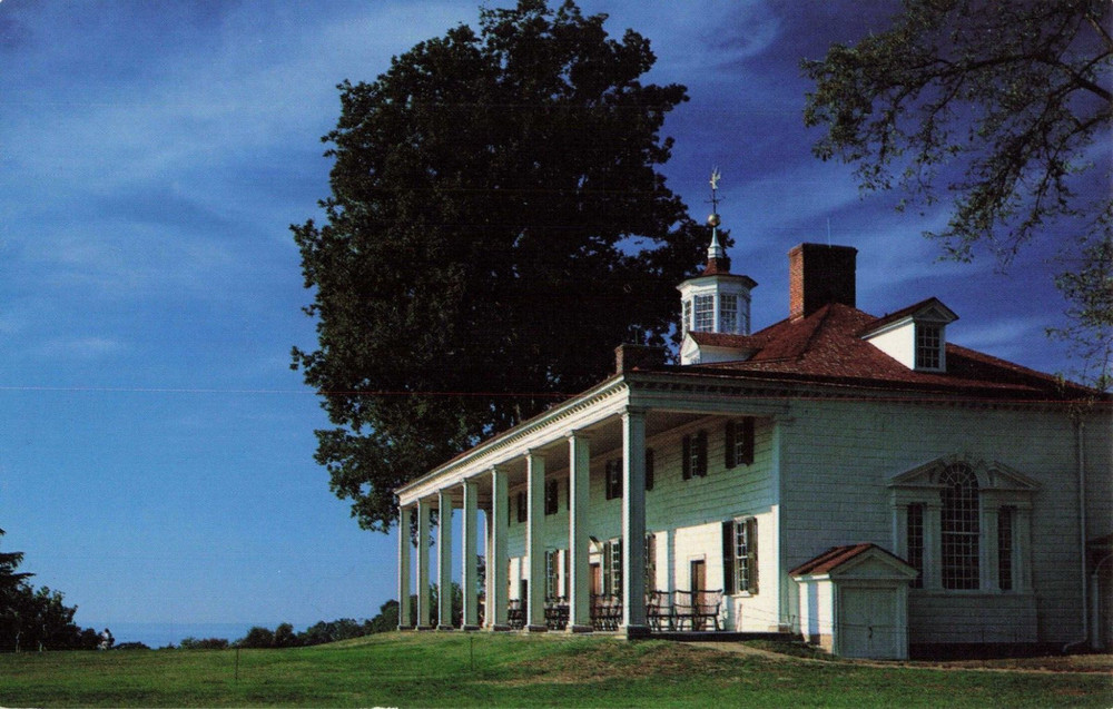 The East Front of Mount Vernon - George Washington's Home - Virginia VA Postcard