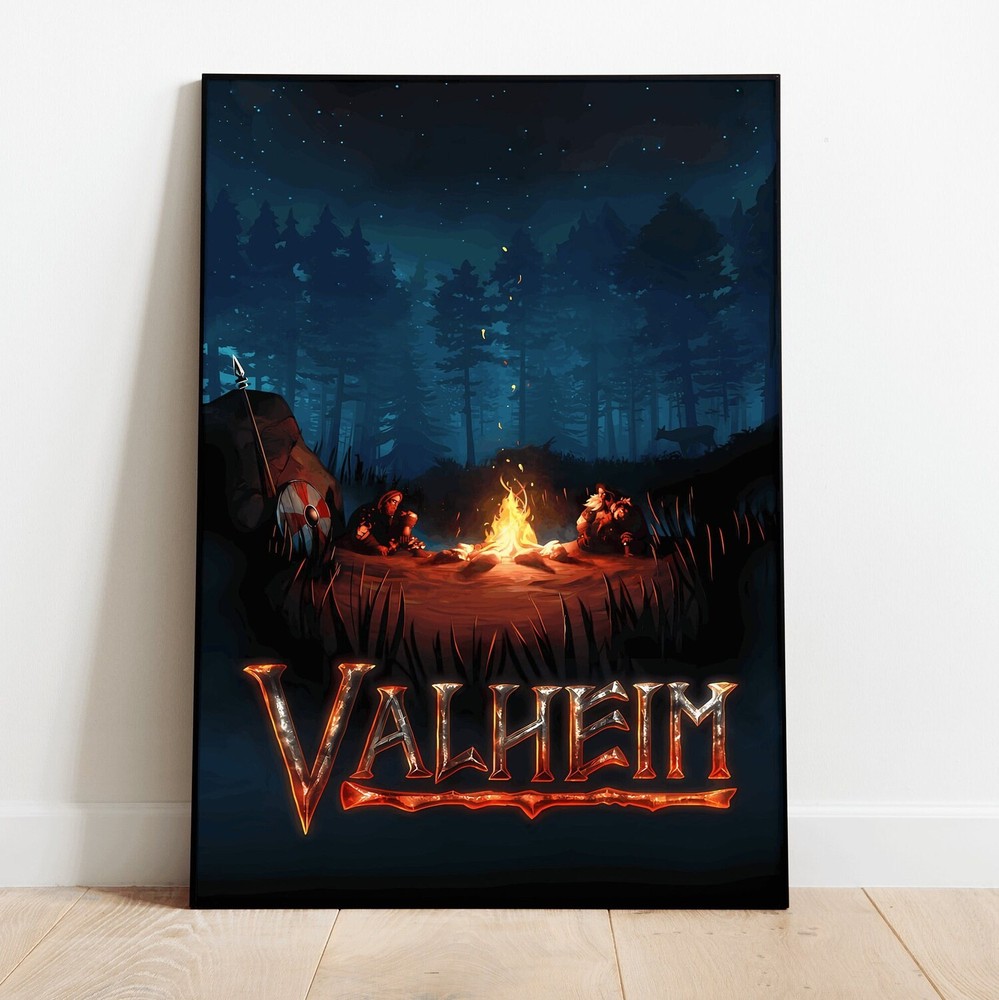 Valheim Poster | Viking Survival Video Game Wall Art Print Gamer Gift